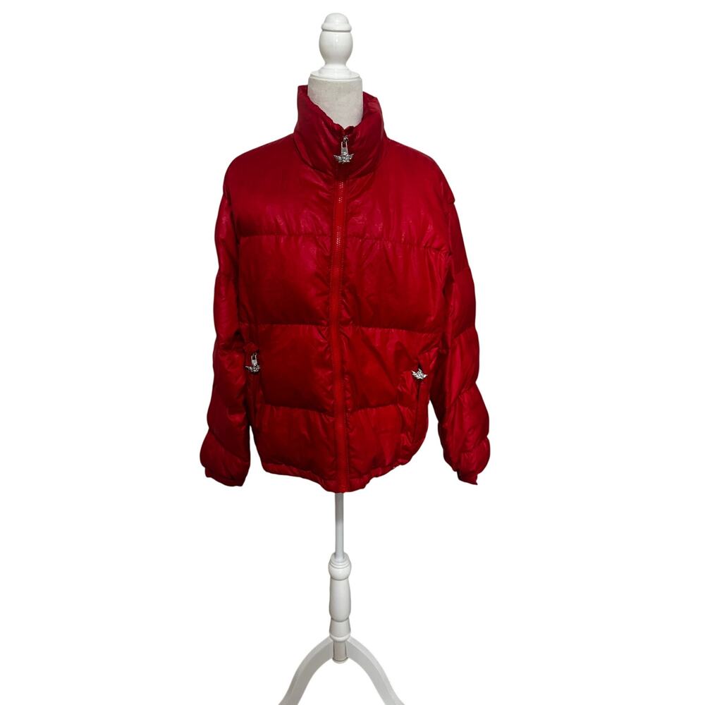 Boys Lie Red Angel Monogram Down Puffer Jacket Size XS/S